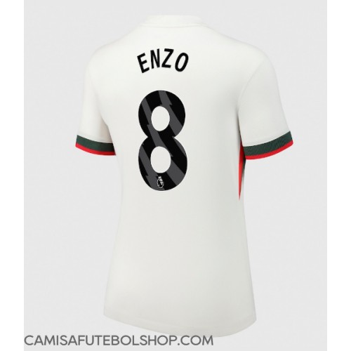 Camisa de time de futebol Chelsea Enzo Fernandez #8 Replicas 2º Equipamento Feminina 2025-26 Manga Curta Camisa de time de futebol Chelsea Enzo Fernandez #8 Replicas 2º Equipamento Feminina 2025-26 Manga Curta